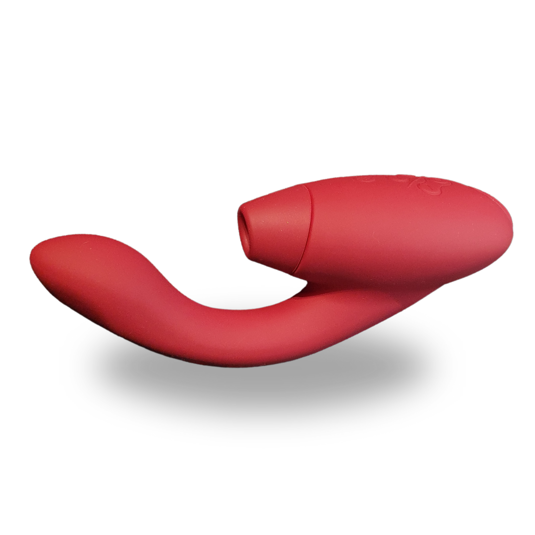 Vibrador que estimula os dois pontos principais, é à prova d'água.